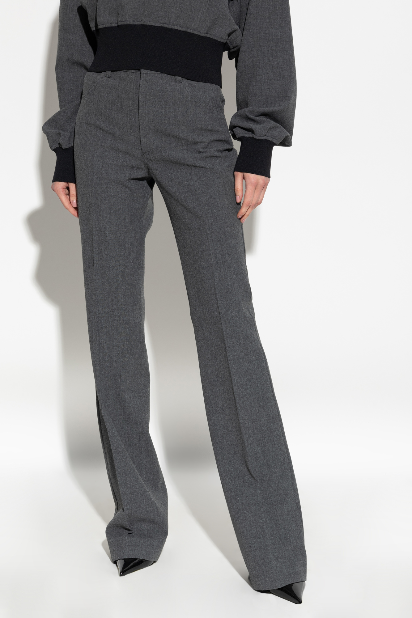 Grey Creased trousers The Attico - Vitkac Italy